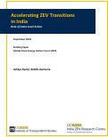 Cover page of Accelerating ZEV Transitions in India