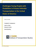 Cover page of Challenges Facing People with Disabilities in Private Vehicular Transportation in the United States of America
