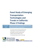 Cover page of Panel Study of Emerging Transportation Technologies and Trends in California: Phase 2 Findings