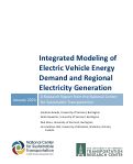 Cover page of Integrated Modeling of Electric Vehicle Energy Demand and Regional Electricity Generation