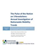 Cover page of The Pulse of the Nation on 3 Revolutions: Annual Investigation of Nationwide Mobility Trends