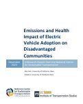 Cover page of Emissions and Health Impact of Electric Vehicle Adoption on Disadvantaged Communities