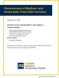Cover page of Determinants of Medium- and Heavy-Duty Truck Fleet Turnover